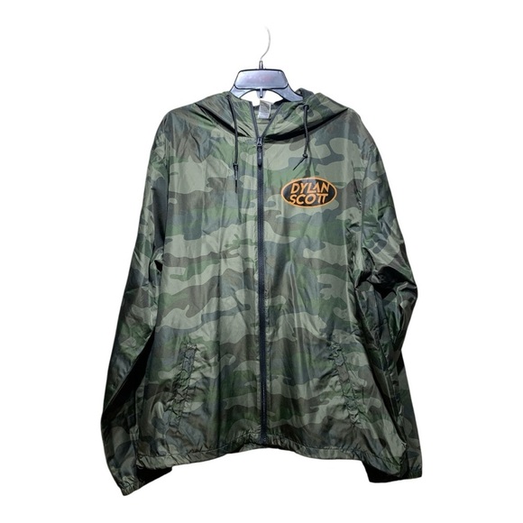 Men’s Dylan Scott “Living The Best Life” Tour Camo Zip Front Hooded Windbreaker - Picture 1 of 5